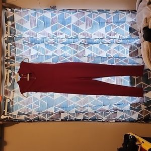 Maroon jumpsuit